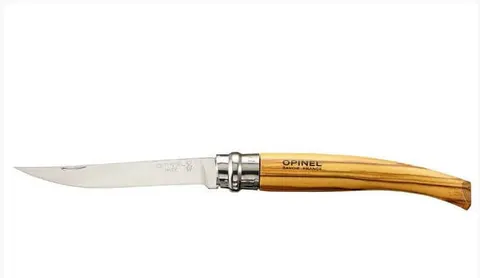 NÓŻ OPINEL 10 /INOX OLIV w drewnianym pudełku z etui /001090