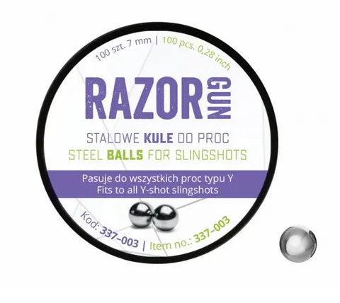 Kulki stalowe do porocy RAZOR GUN 7mm / 100szt