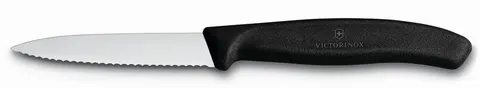 VICTORINOX SWISS CLASSIC nóż, ostrze ząbkowane 8CM,czarny /6.7633
