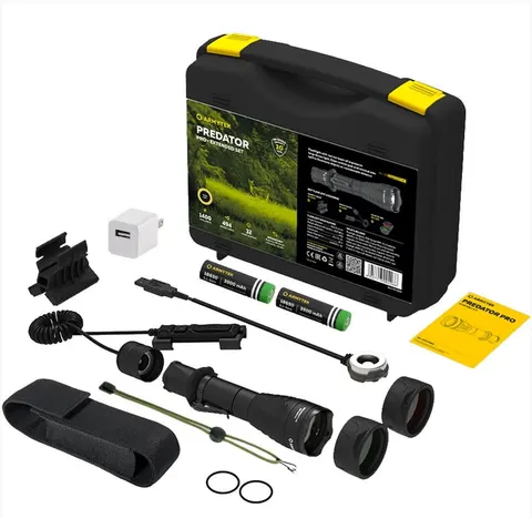 LATARKA ARMYTEK PREDATOR Pro Magnet USB Extended Set 1500lm / White /Zestaw
