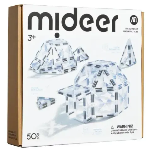 Klocki magnetyczne mideer - przezroczyste diamenty (50 el.)
