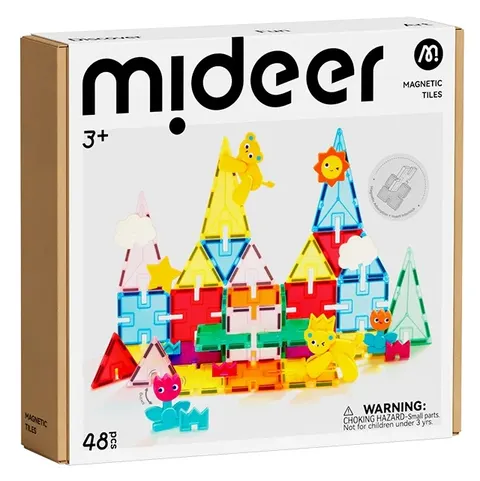 Klocki magnetyczne mideer - Wonder Kingdom 48 el. 3 lata+