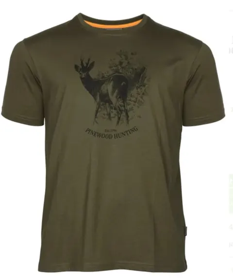 T-SHIRT PINEWOOD Roe Deer / 5455 OLIVE -L