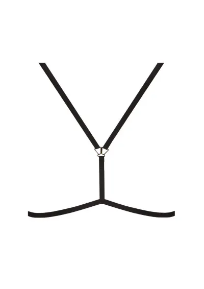 Samanta - Harness Tamala V100 tattoo Czarny S/M