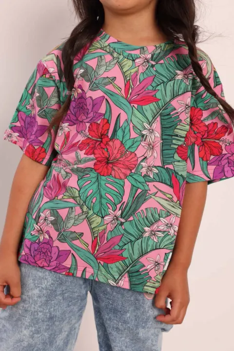 T-shirt Holiday Tropical Bloom Hey Popinjay!