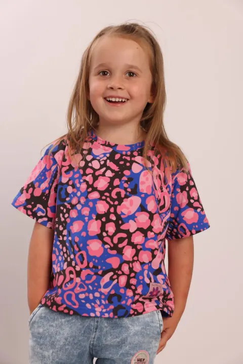 T-shirt Holiday Electric Leopard Hey Popinjay!