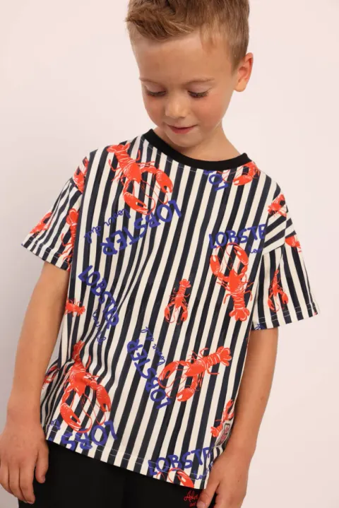 T-shirt Hedwi Lobster Stripe Hey Popinjay!