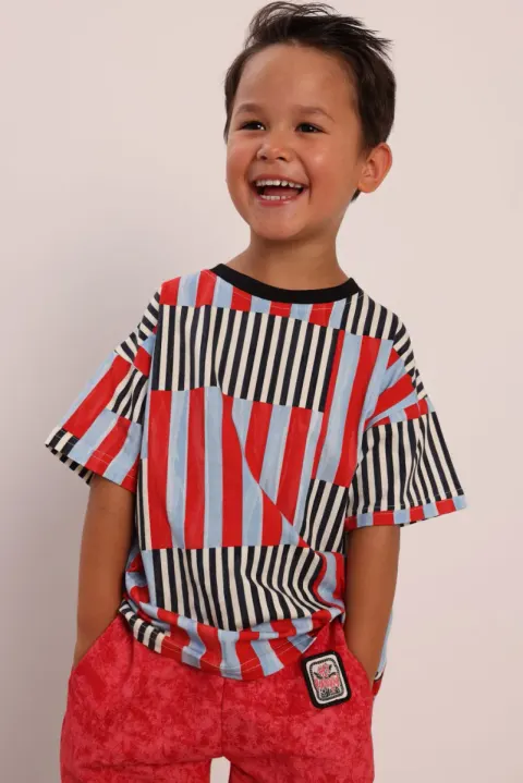 T-shirt Hedwi Stripe Mix Hey Popinjay!