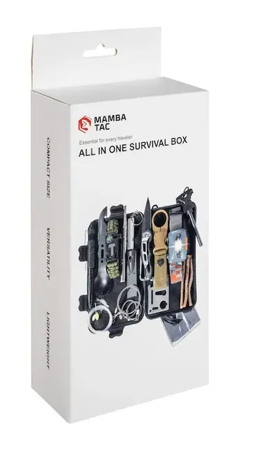 Zestaw survivalowy Mamba Tac All In One Survival Box