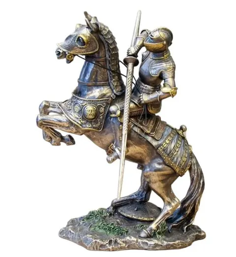 FIGURKA WU74096A4 RYCERZ Z KOPIĄ