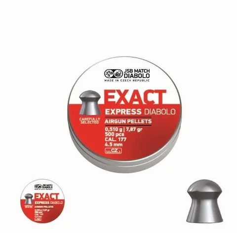 Śrut JSB EXACT EXPRESS DIABOLO 4,52mm /500; 1op.=500szt./