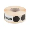 ZAKLEJKI DO TARCZ czarne/białe fi 20mm-1000szt./rolka - T00209
