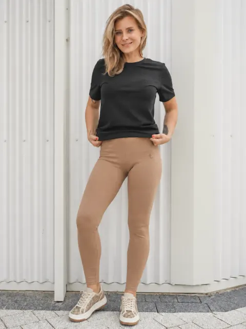 Legginsy damskie prążkowane RIB Carmel TUSS