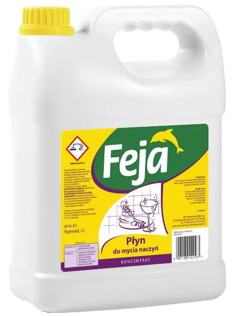 Płyn do mycia naczyń - Feja, opakowanie 5l