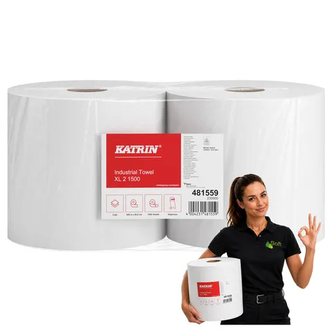 Czyściwo Katrin 2w celuloza XL 2 1500 op. 2 sztuki