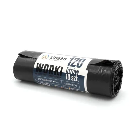 Worki na odpady 120l czarne LDPE a'10 szt