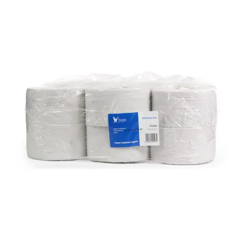 Papier toal. jumbo BIGS Blue Line 2w biały 75%