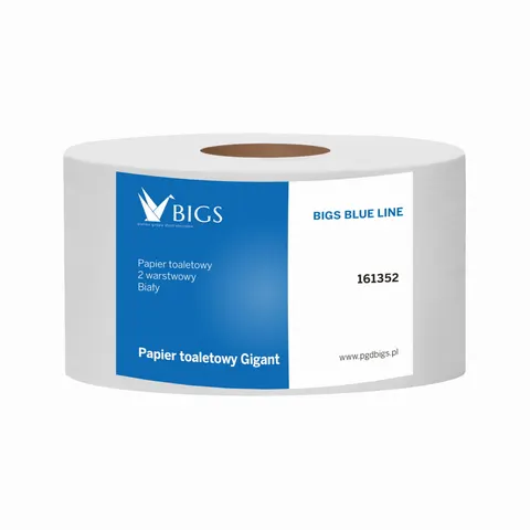 Papier toaletowy BIGS BLUE, 65% białości a'12 szt.