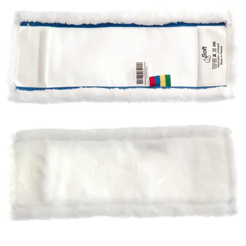 Mop płaski 40cm mikrofaza biała Premium (MMW40S)