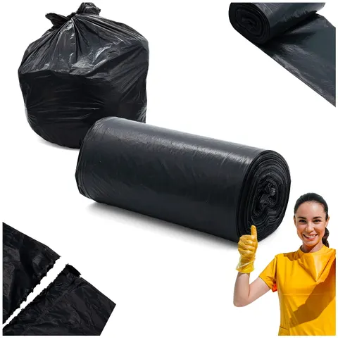Worki na odpady 90l czarne LDPE a'25 szt