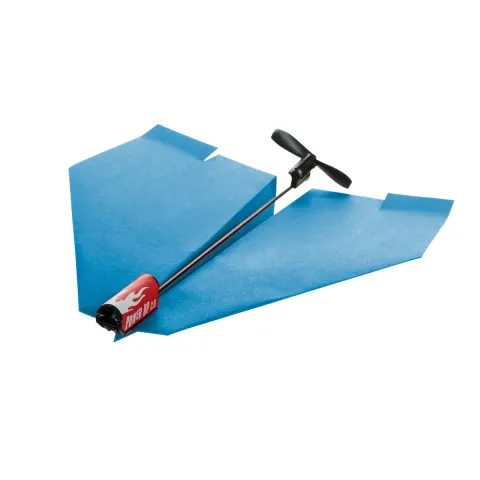 Elektryczny napęd do papierowych samolotów POWERUP 2.0 Blue Niebieski 8+