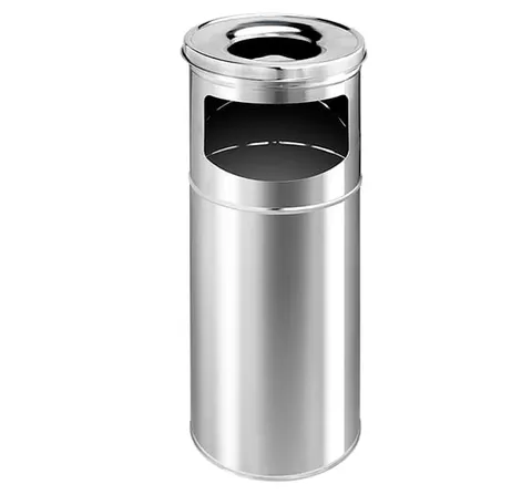 Koszopopielnica metalowa błyszcząca