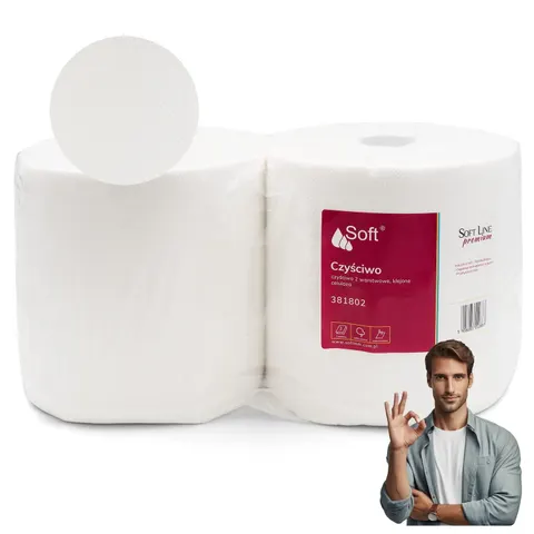 Czyściwo Soft Premium Line 2w. celuloza op. 2szt.