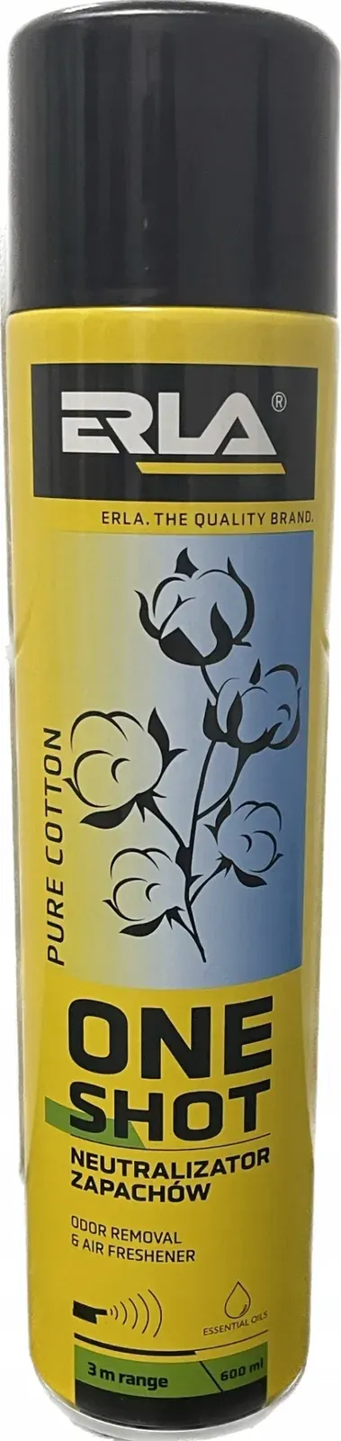 K2 Erla One Shot Pure Cotton - Neutralizator i odświeżacz powietrza w jednym 600ml