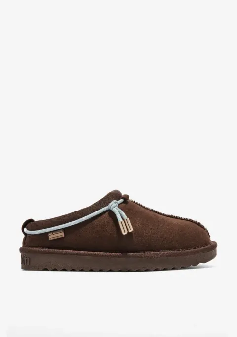 Damskie klapki ocieplane Nordic Lite Clog Choco D.Franklin