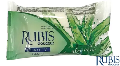 RUBIS Mydło w Kostce 100 g, Kremowe Aloes,