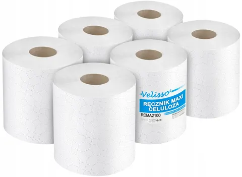 Ręcznik Maxi 2w biały celuloza 6szt RCMA2100