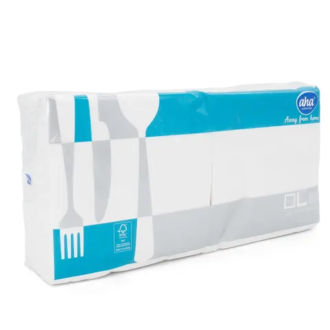 Serwetka biała AHA 2W 33CM (a'250) GŁADKA
