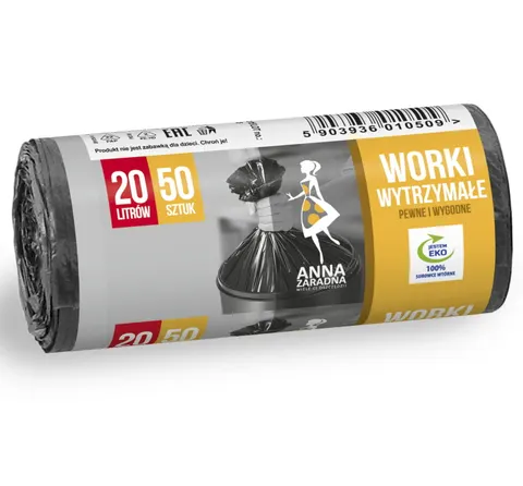 ANNA ZARADNA worki 20L czarne 50 sztuk