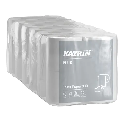 Papier toaletowy Katrin, 300 listków, 3w, 24 szt.