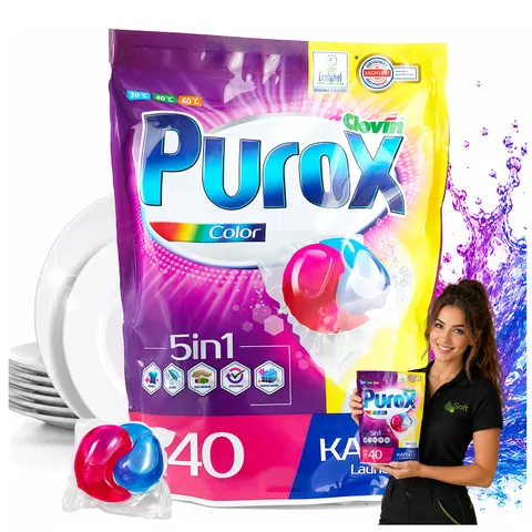 Kapsułki do prania Purox Color 40szt