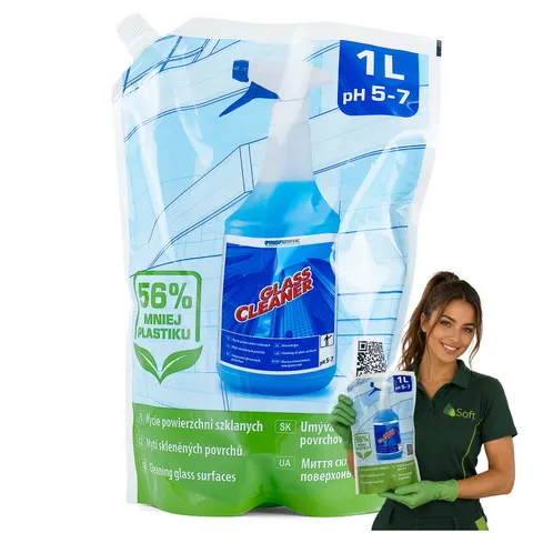Glass Cleaner do powierzchni szklanych 1l Saszetka