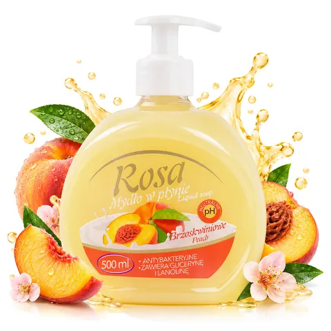 Mydło w płynie Rosa Brzoskwinia z dozownikiem 500 ml