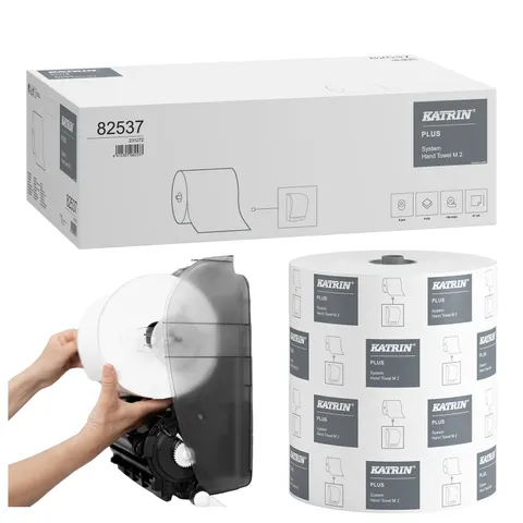 Ręcznik w roli Katrin System, 2-warstwowy, celulozowy, 160 m, 6 szt.