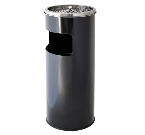 Koszopopielnica 17l czarna z wiaderkiem