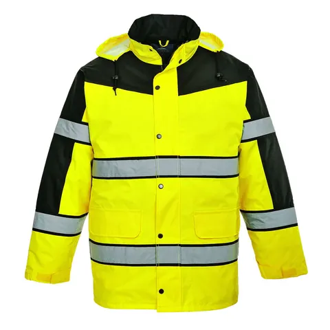 Dwukolorowa klasyczna kurtka ostrzegawcza Yellow