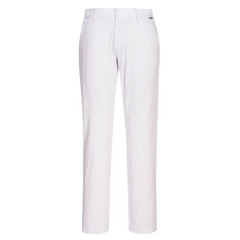 Elastyczne spodnie robocze Chino Slim White