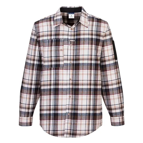 Koszula robocza w kratkę KX3 Brown Check