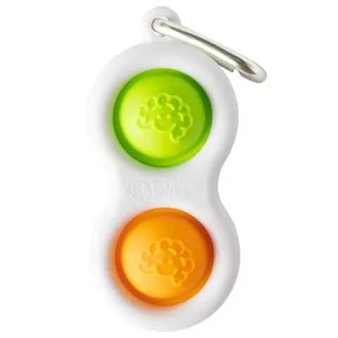 Breloczek Simpl Dimpl Bąbelki ZIELONO-POMARAŃCZOWY Dimpl 3 lata+ Fat Brain Toy Co FA211-1