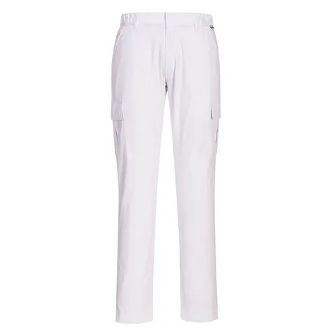 Spodnie bojówki Slim Stretch White