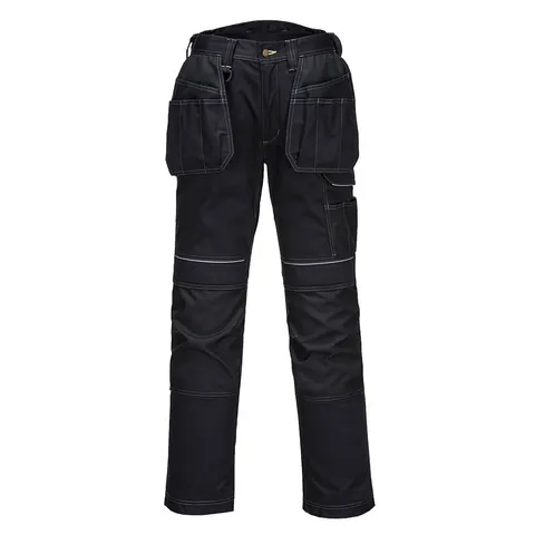 Spodnie robocze stretch PW3 z kieszeniami kaburowymi Black
