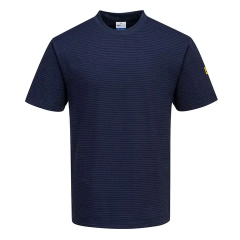 T-shirt antyelektrostatyczny ESD Navy