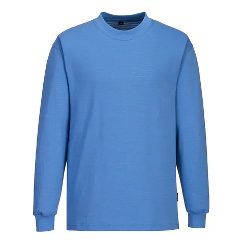 T-shirt antystatyczny ESD z długim rękawem Hamilton Blue