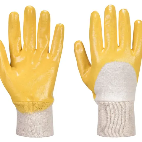 Lekka rękawica nitrylowa ze ściągaczem Yellow