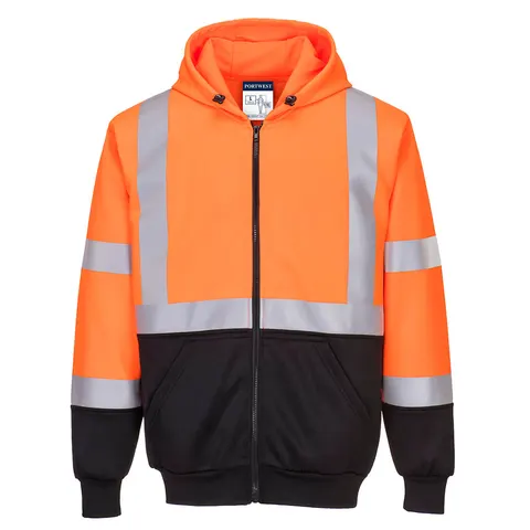 Bluza ostrzegawcza dwukolorowa z kapturem Orange/Black