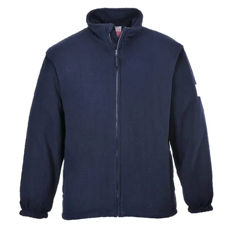 Bluza polarowa trudnopalna i antystatyczna Navy